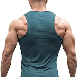 3colors 3Colours RGB Men's Active Wear Sleeveless Tank top, Gym Vest, Leisure wear Regular FIT-Push-picture-24