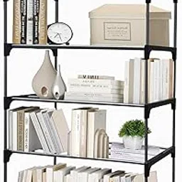 Multipurpose Heavy Duty Metal Book/Shoe/Cloth Rack For Anywhere Use (5 Layer), 30 X 54 X 73 Cm-picture-17