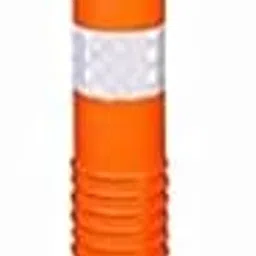 Flexible Spring Parking Post Barrier High Grade Polyurethane Material With 3 White Reflective Tapes Easy To Install - Orange Road Safety Spring Post (1)-picture-34