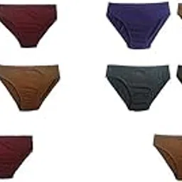 dollar Lehar Plain Cotton Panty Multi Colour Size:80 CM (Pack of 10)-picture-45