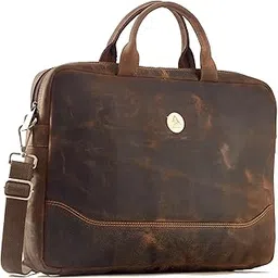 Professional Genuine Leather Bag for Men Office Use | Formal Executive Bag/Laptop Handbags with Convenient Storage-image-80