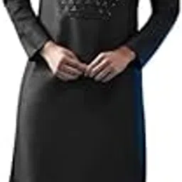 kisah Men's Kurta Churidar Set, Black Art Silk, Embroidered Mandarin Collar Regular Fit Long Sleeves-picture-29