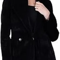 comfy sparrow Women Formal Wear Collared Neck Full Sleeve Coat/Blazer-picture-10