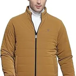 Mens Solid Red Mock Neck Full Sleeves Jacket-image-15