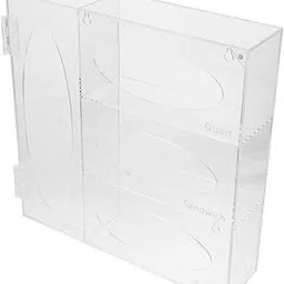 Angoily Acrylic Glove Storage Box Mask Holder Wall Mount Glove Dispenser Organizer Box-picture-28