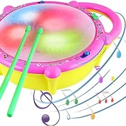 KEENBEY Musical Flash Drum with 3D Flash Drums Toys for Kids with Lights & Musical | Good Quality Plastic, Battery Operated Drums | Multi (Drum Style 2)-picture-21