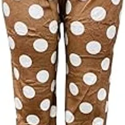Women Girl Dot Printed Velvet Pyjama Regular Fit Nightwear Stretchable Warm Winter Wear (Waist Size: 30-42 Inches, Length: 40 Inches)-image-31