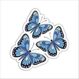 Decor Palace Butterfly Wooden Cutout Sticker | MDF laser Cut Artwork | Boho Design | Cafe | Living Room | Bed Room | Study Room | Gift-picture-28