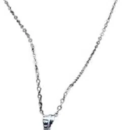 zarkan 925 Hallmark, Authentic and Certified Silver Zircon Star Necklace with Link Chain | Gift for Women and Girls.-picture-13