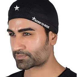 JUST RIDER BORN TO RIDE Skull Cap for Men - Helmet & Hard Hat Liner Accessory - UPF Sun Protection-image-78