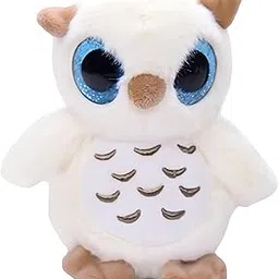 Tickles Cute Owl Soft Stuffed Plush Animal Toy for Kids Girls & Boys Children Birthday Gifts (Color: White Size: 20 cm)-picture-19