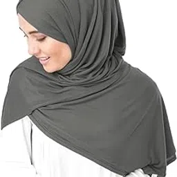 silk route Inessence? Eiffel Tower Grey Viscose Jersey Scarf Women Girls Wrap Large Size Hijab for Female image 1