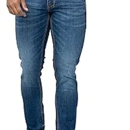 spykar Men Dark Blue Cotton Slim Fit Narrow Length Jeans (Skinny)-picture-39