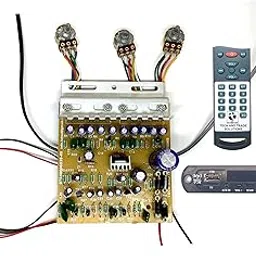 Tech And Trade 100W DIY Stereo Audio Amplifier Circuit Kit Board Dual Tone Bass Treble 4440 Ic Bluetooth Module Sound Card-image-8