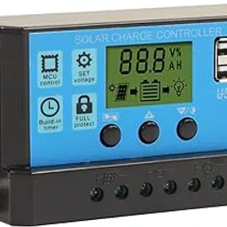 Ubersweet® Solar Charger Panel, Solar Panel Kit High Temperature Resistant Low Consumption 12V 24V Adaptive Overload Protection 30W for Boats (10A)-picture-21