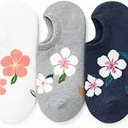 reemc Beautiful Girl Women’s Cotton Flower Low‑Cut Socks – Breathable Ankle Socks, Soft Floral Design, No‑Show Comfort, Ideal for Sneakers & Casual Shoes-picture-27