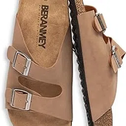 beranmey Women's Cork Footbed Sandals with Arch Support Adjustable Buckle Straps Slip-On Sandals for Womens Mens for All-Day Wear-picture-28