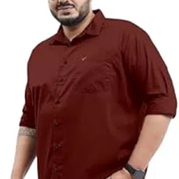 Cotton Blend Plus Size Casual Shirt -Soft Fabric-rs_ps_Shirt_Z1_185_P-picture-30