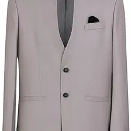 Men's Grey High Neck Blazer | Premium Single Breasted Coat for Wedding, Reception & Festive-picture-34