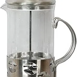 3D CREATIONS French Press Coffee And Tea maker Cold Brew Foam Maker 4 level filtration Heat Resistance Borosilicate Glass 350 ML.-picture-10