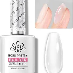 BORN PRETTY 8 in 1 Nail Glue Gel Base Gel Extension Gel Kit for Acrylic Nails False Nail Tips and Gel Nail Polish,Nail Repair Treatment,Gel Base Strengthen for Nails,Slip Solution for Poly Nail Gel-image-16