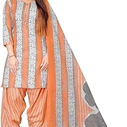 rajnandini Women's Light Orange & Grey Cotton Printed Unstitched Salwar Suit Material (JOPLVSM5164)-picture-37