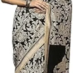 spotxy Women's Banarasi Saree Pure Kanjivaram Style Silk Saree With Blouse Piece for Wedding (BS09)-picture-41