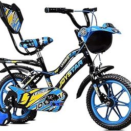 Leader JoyStar Cycle for Kids | Bicycle for Kids with Training Wheels | Comfortable Seat, Backrest & Front Storage| Kids Cycle for 2-5 Years Boys & Girls | Frame: 8 Inches (14T, Blue)-picture-43
