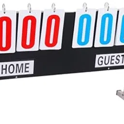 BNF® Multi Sports Scoreboard Tabletop Flipper | 6 Digit Outdoor & Indoor Game Scoreboard | Portable Stainless Steel PVC Design | Durable Lock & Large Display | Travel Ready & Weather Resistant-image-25