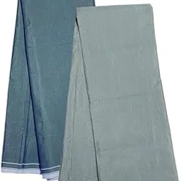 seldinx Black & Grey Combo Pack of 2 Casual Style Lungi For Men || Pure Relaxed Fit Fabric, 2.10Mts || Stitched || Assorted Design || Lungies |Dhoti/Mundu/Veshti/Kaili/Panchalu-picture-40