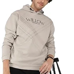 crimsoune club Men's Grey Typographic Print Hooded Neck Sweatshirt-picture-33