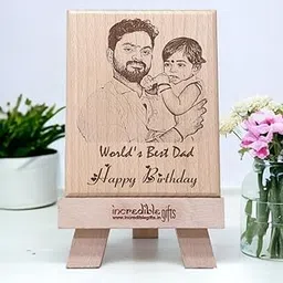 Incredible Gifts India GFTBX Customized Engraved Wooden Photo Frame For Dad Birthday (5X4 Inches, Wood), Tabletop Rectangular-picture-12
