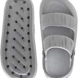 Trendy Stylish Clogs | Sandals | Slippers for Women's | Girl's (Grey, UK Footwear Size System, Adult, Women, Numeric, Medium, 9)-picture-44