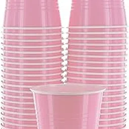 Wanna Party Game Pong Glasses Pink Color/Tall Drinking Glasses 16 oz/Bear Pong Cups -Set of 20.Fun Games Perfect for Bachelors/Bachelorette Party/Cocktail Party/Pool Parties-picture-33