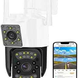 IC Plus 5+5MP FHD 4G Sim Based Smart Outdoor Camera with Dual Lens/Dual Screen, Human Detection, Color Night Vision, IP66 Waterproof, SD Card Support (Up to 128GB)-picture-29