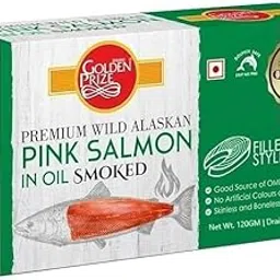 Golden Prize Smoked Pink Salmon Fillets in Oil 115Gms-picture-30