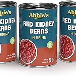 Abbie's Red Kidney Beans, 1200 Gram Pack Of 3 (400 G Each)|Precooked Red Kidney Beans, Best For Indian Curry (Rajma), Salad Etc.|Ready To Cook & Ready To Eat (Set Of 3)-image-93