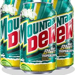 MountainDew Baja Blast Tropical Lime, Pack of 3 x 355ml (Imported)-picture-31
