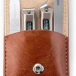 Manicure Pedicure Set, Nail Clippers Set, Medical Grade Stainless Steel Grooming Kit with Travel Case Gift Box (4 Pieces) (Mr-6105)-picture-36