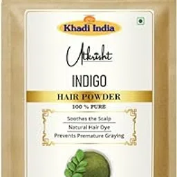 Utkrisht Khadi Indigo Hair Powder Pack 100g | Natural & Ayurvedic | For Deep Black & Brwon Shade | For Healthy & Silky Hair | Soothes Irritation | All Hair Types | For Men & Women-picture-28