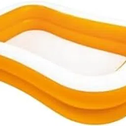 Kaomoji Inflatable Swimming Pool – Spacious Above-Ground Water Play Center for Kids & Adults | Durable PVC Construction | Easy Setup & Storage | (White & Orange)-picture-28