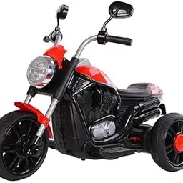 SHAKYA WORLD 3 Wheel Roadstar Bike Rechargeable Battery Operated Ride On Bike for Kids, 1 to 4 Years with Foot Accelerator, Red Color-image-9