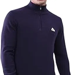 monte carlo Men's Regular Fit Pullover | Mock Neck Half Zip Closure | Solid Full Sleeves | Fashionable Winter Wear | Winter Sweater for Men's (Pack of 1)-picture-18