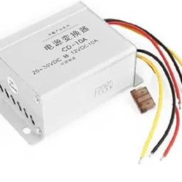 3NH® DC 24V to 12V 10A Silver Tone Metal Power Transformer-picture-56