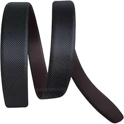 Italian original leather belt strap/strip for men : Reversible, Adjustable, Without Buckle, Grip & Holes, Black/Brown ** Select the size carefully **-image-6