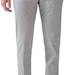 park avenue Men Slim Fit Checks Pattern Poly Viscose Blend Flat Front Formal Trouser-picture-52