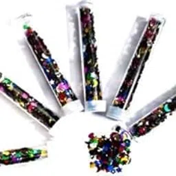 Nawani Multi Shapes Holographic Glitters for Art & Craft, Decorations, Scrapbooking and School Projects (Pack of 12 Bottles)-picture-48