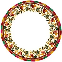 Bhavyam Kanku Pagla Cloth Rumal for Baby Women Bridle - Traditional Kutchi Hand Work Embroidered Footprint Rumal for Welcome New Born Baby Bride (1pcs/Round)-image-54