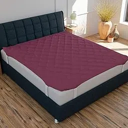 Amazon Brand – Umi The Ultimate Mattress Protector for Restful Sleep Waterproof Polycotton Mattress Protector Single Size 36 * 72 Maroon, Washable Breathable Noiseless Fits up to 12"-picture-35
