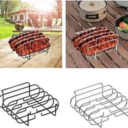 UJEAVETTEBBQ Rib Rack Convenient with Handle Portable BBQ Grill for Party-picture-19